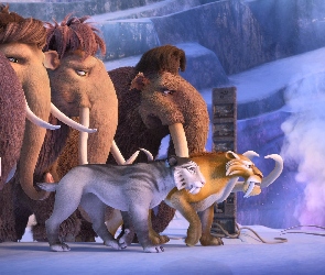 Tygrys Diego, Oposy, Epoka lodowcowa, Film, Ice Age, Mamuty