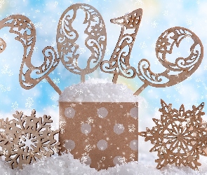 2019, Świąteczne, Śnieżynki, Śnieg, Nowy Rok