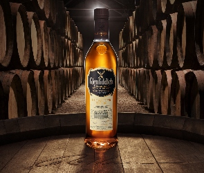 Beczki, Glenfiddich, Butelka, Whisky
