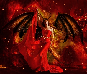 Fantasy, Kobieta, Demon, Lilith