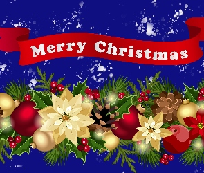 Boże Narodzenie, Grafika, Girlanda