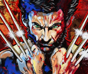 X-Men Geneza Wolverine, Film, Hugh Jackman, Postać, Logan, Aktor, Grafika