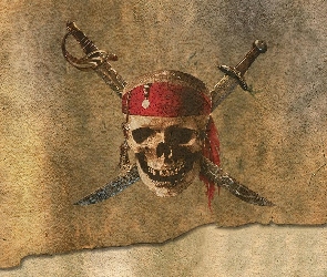 czaszka, Piraci Z Karaibów, szable