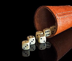 Kości, Gra, Kostki, Kubek