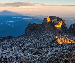 Skały, Malezja, Borneo, Park Narodowy Kinabalu, Góry Crockera