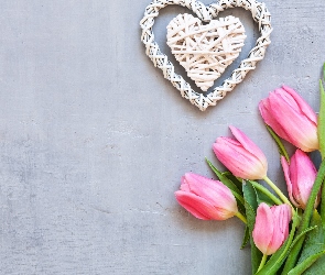 Serce, Tulipany, Wiklinowe