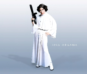 alba, broń, Star Wars, Carrie Fisher