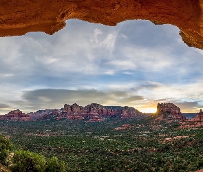 Skały, Stany Zjednoczone, Park Narodowy Wielkiego Kanionu, Stan Arizona, Łuk skalny