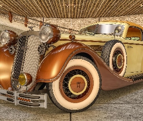 1937, Samochód zabytkowy, Horch 853 Sport, Cabrio