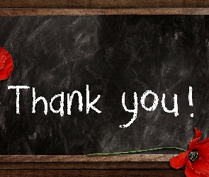 Podziękowanie, Deski, Napis, Tabliczka, Thank you, Maki