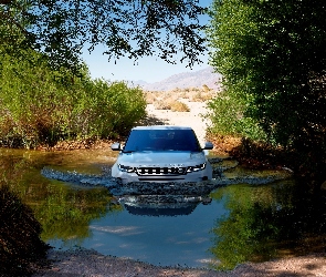 Rzeka, Drzewa, Land Rover Range Rover Evoque