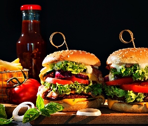 Sos, Frytki, Dwa, Hamburgery