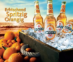 Pomarańczowe, Becks, Piwo