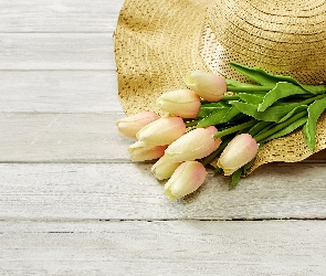 Deski, Kapelusz, Sztuczne, Tulipany