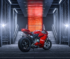 Motocykl, Ducati 1199 Paginale, Czerwony
