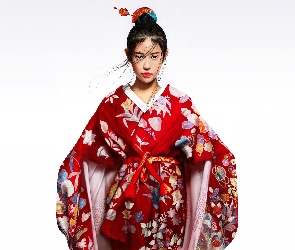 Kobieta, Kimono, Azjatka