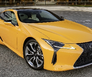 Żółty, Przód, Lexus LC 500