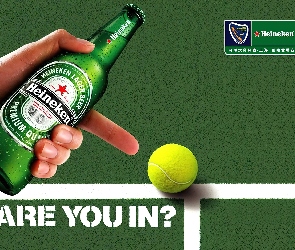 Heineken, piłka tenisowa, Piwo