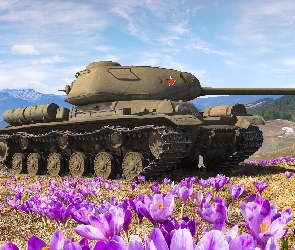 Gra, Krokusy, Czołg IS, Góry, World of Tanks