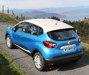 Dach, Biały, Niebieski, Renault Captur