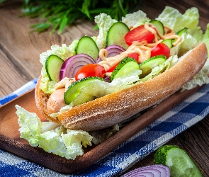 Bułka, Hot dog