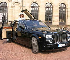 Kobieta, Szyberdach, Rolls-Royce Phantom