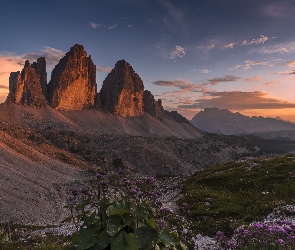 Dolomity, Tre Cime di Lavaredo, Masyw, Góry, Włochy