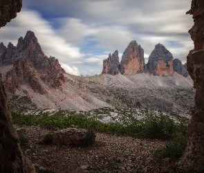 Masyw, Włochy, Dolomity, Tre Cime di Lavaredo, Góry