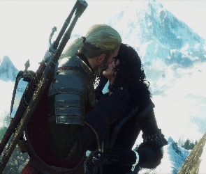 Gra, The Witcher 3 Wild Hunt, Pocałunek, Geralt, Yennefer, Wiedźmin 3 Dziki Gon