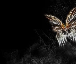 Ptak, Grafika, Motyl