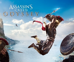 Alexios, Assassins Creed Odyssey, Plakat, Gra