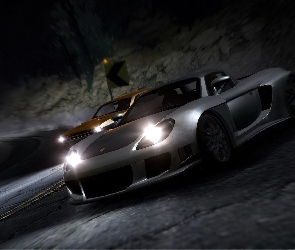 Need For Speed Carbon, światła, samochód