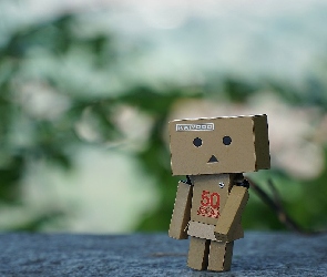 Ludzik, Tło, Rozmyte, Danbo, Kartonowy