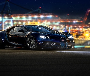 Gra, Bugatti Chiron, Czarny, Forza Motorsport
