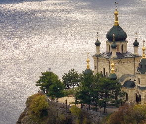 Morze Czarne, Krym, Kościół Zmartwychwstania Pańskiego, Foros, Cerkiew