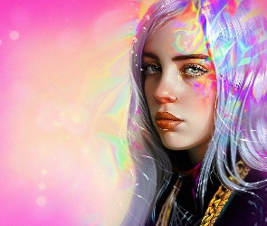 Billie Eilish, Piosenkarka, Grafika, Kobieta