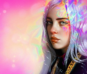 Grafika, Billie Eilish, Piosenkarka, Kobieta