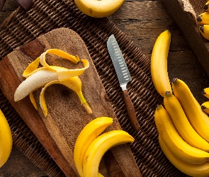 Banany, Nożyk, Deska