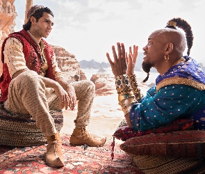 Will Smith, Mena Massoud, Aladyn, Film, Aladdin, Aktor