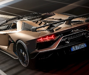 Tył, Lamborghini Aventador