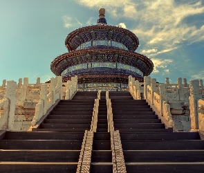 Świątynia Niebios, Chiny, Kopuła, Pekin, Schody