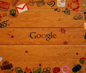 Ikony, Deski, Logo, Google
