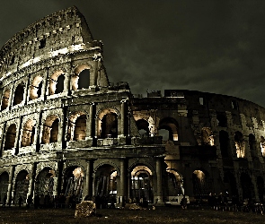 Włochy, Koloseum, Amfiteatr, Rzym