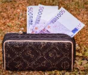 Euro, 500, Portmonetka, Banknoty