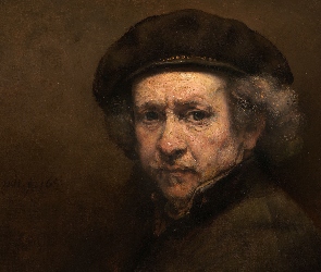 Malarstwo, Autoportret, Rembrandt Harmenszoon van Rijn