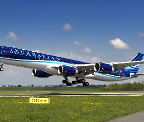 Azerbaijan Airlines, Linia lotnicza, Samolot, Airbus A340