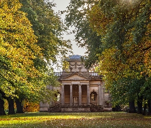 Gibside Chapel, Anglia, Aleja, Drzewa, Kościół