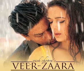 Veer Zaara, Shahrukh Khan, Preity Zinta, deszcz