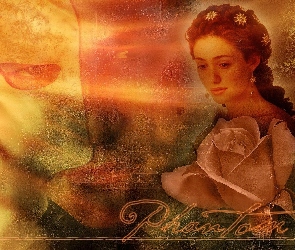 Emmy Rossum, róża, maska, Gerard Butler, Phantom Of The Opera