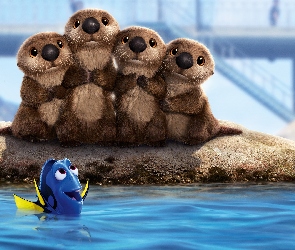 Wydry, Cztery, Bajka, Rybka Dory, Finding Dory, Film animowany, Gdzie jest Dory